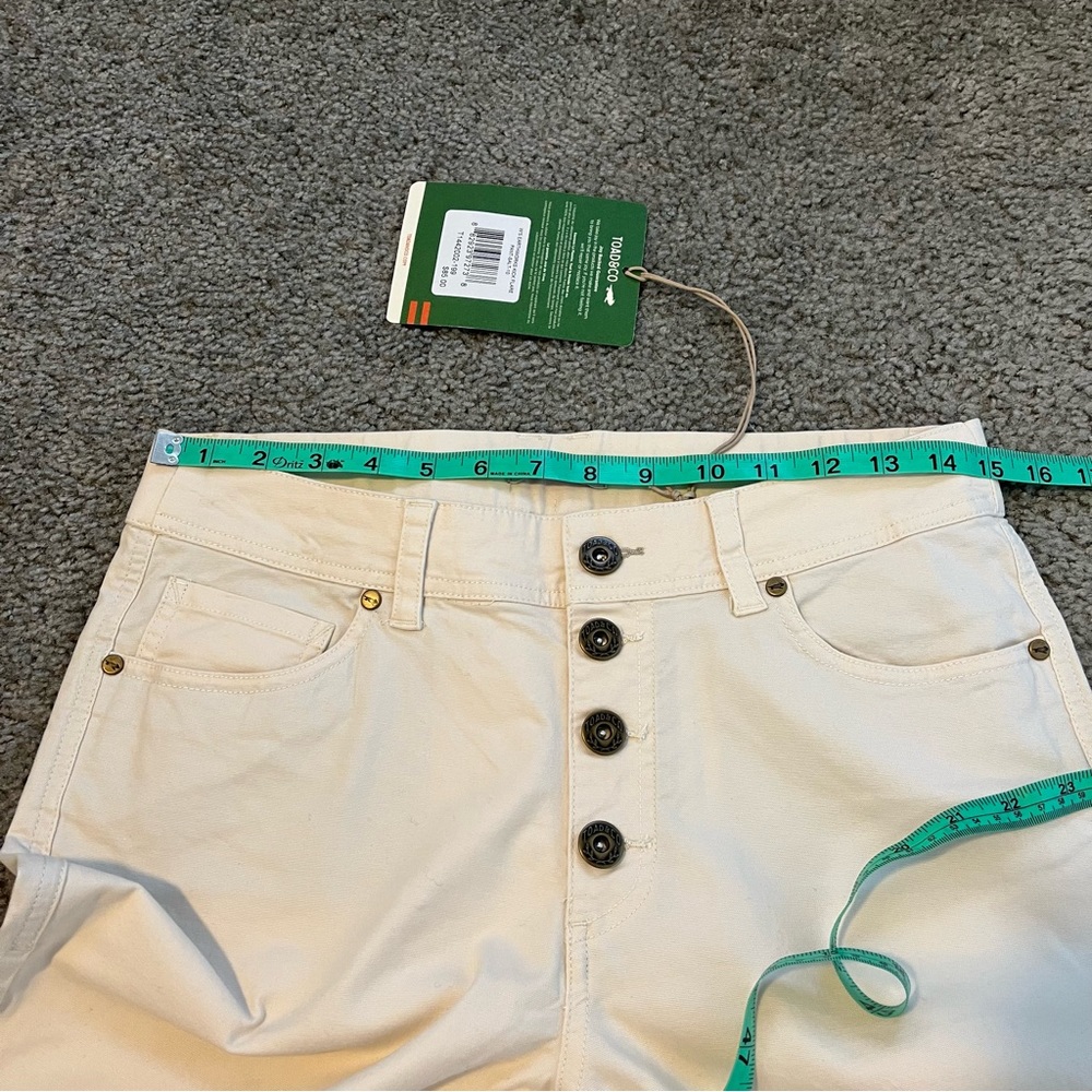 Toad & Co Earthworks kick flare crop pant size 10 NWT - Picture 10 of 11